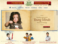 Tablet Screenshot of childhoodcenter.com